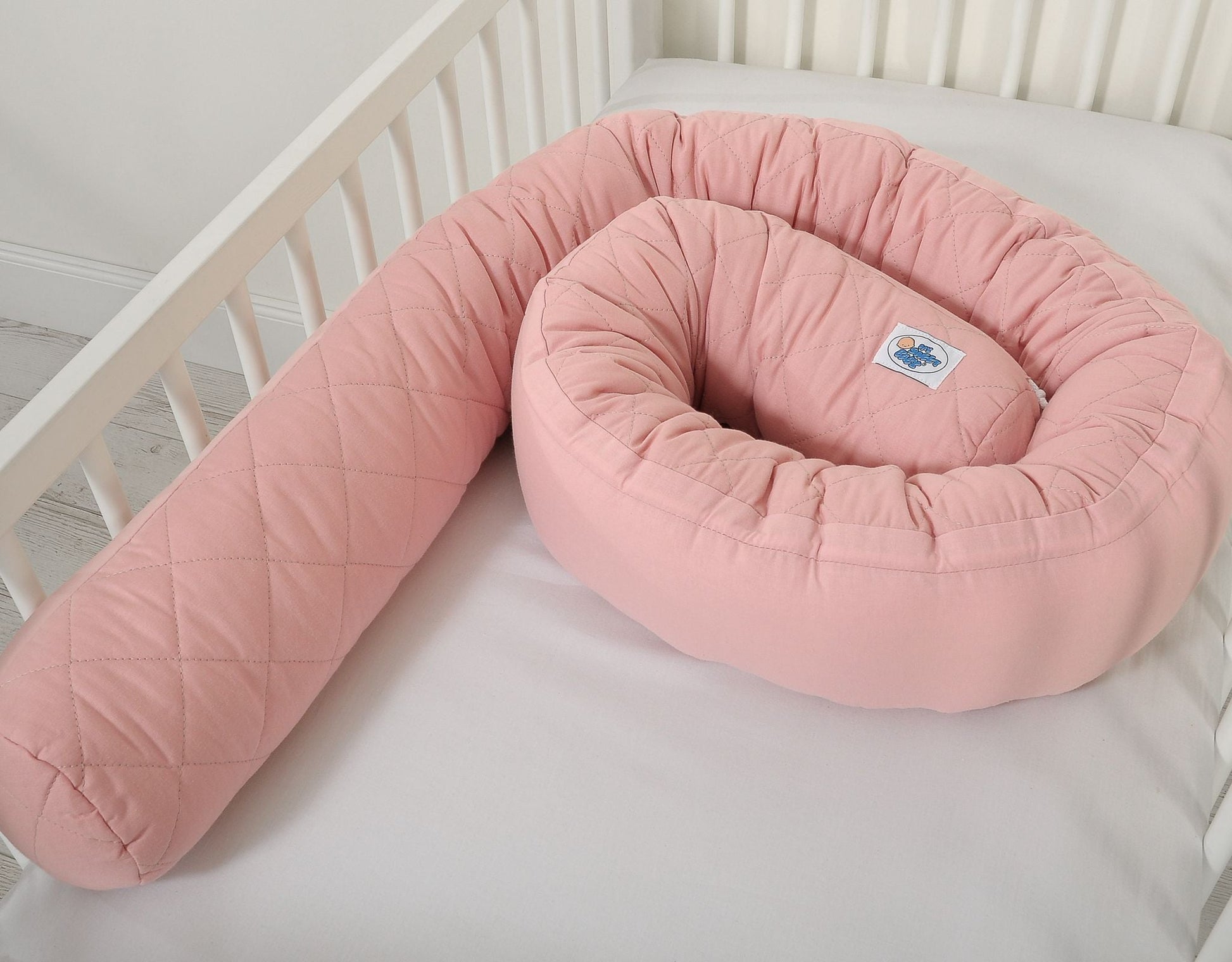 Baby Nest 2 - in - 1 Quilted – Pastel Pink - Kindeco