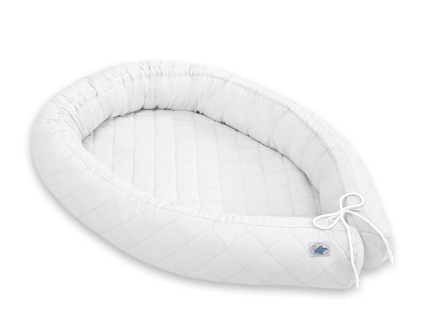 Baby Nest 2 - in - 1 Quilted – White - Kindeco