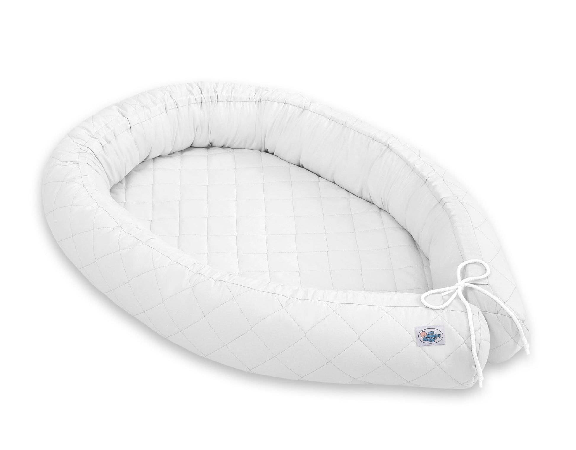 Baby Nest 2 - in - 1 Quilted – White - Kindeco
