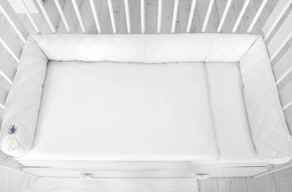 Baby Nest 2 - in - 1 Quilted – White - Kindeco