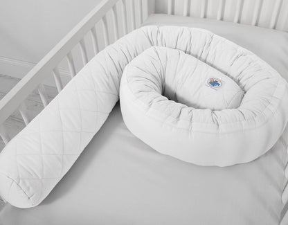 Baby Nest 2 - in - 1 Quilted – White - Kindeco