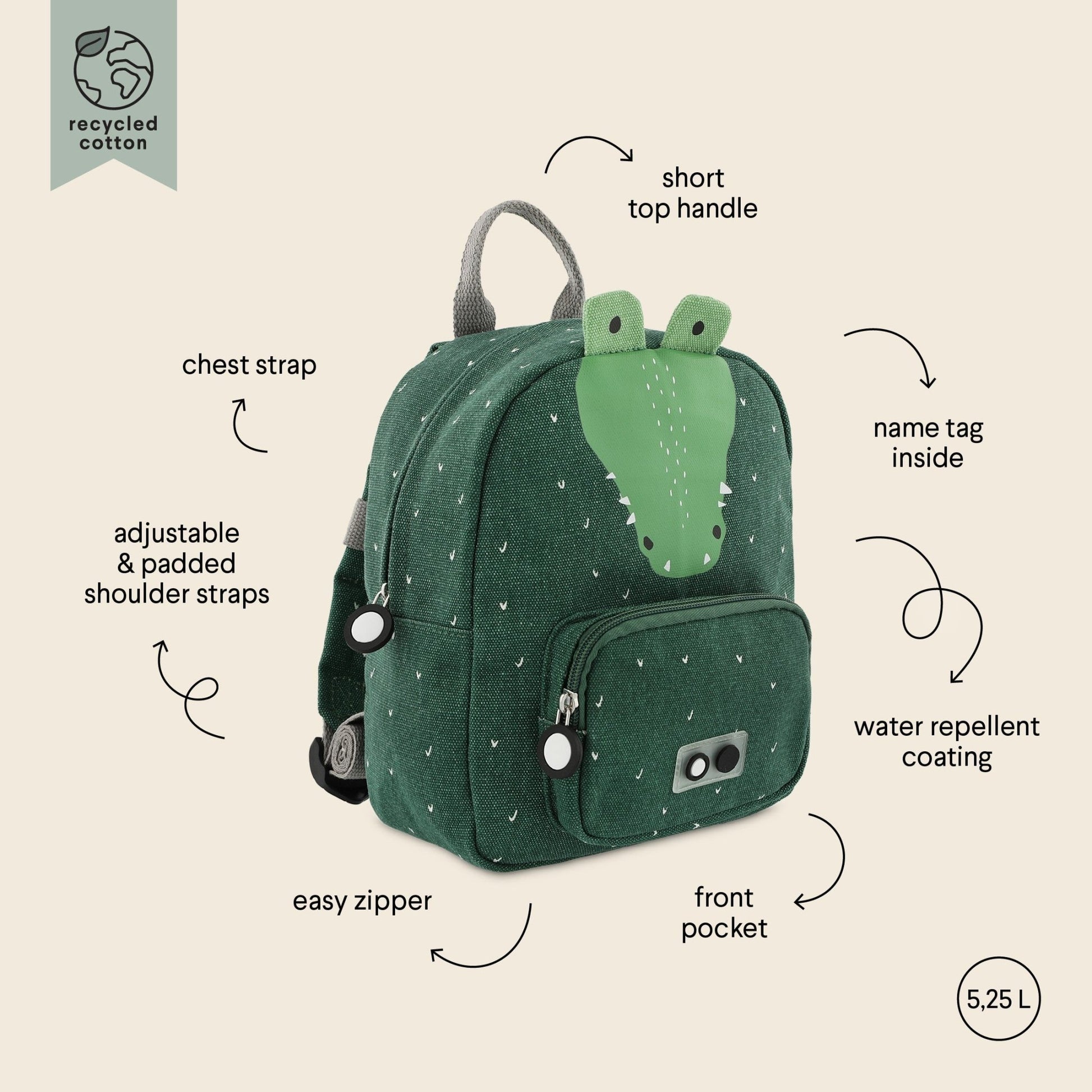 Backpack - Mr. Crocodile - Kindeco