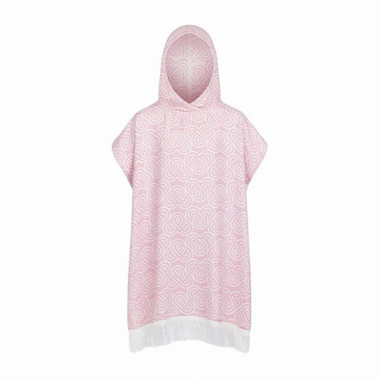 Bamboo Kids Bath Poncho - Rose (XS/S) - Kindeco