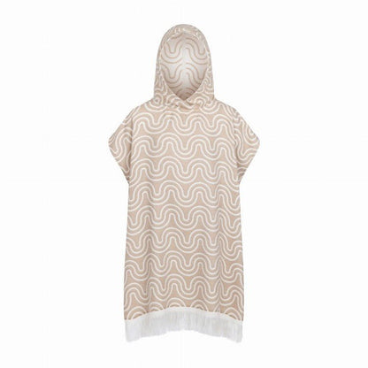 Bamboo Kids Bath Poncho - Sand (XS/S) - Kindeco