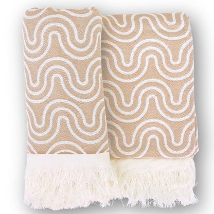 Bamboo Kids Bath Poncho - Sand (XS/S) - Kindeco