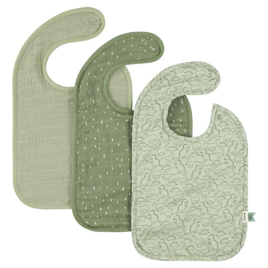 Bib 3 - pack mix - Daring Dino - Kindeco