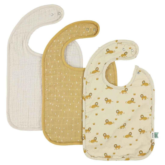 Bib 3 - pack mix - Lively Lion - Kindeco