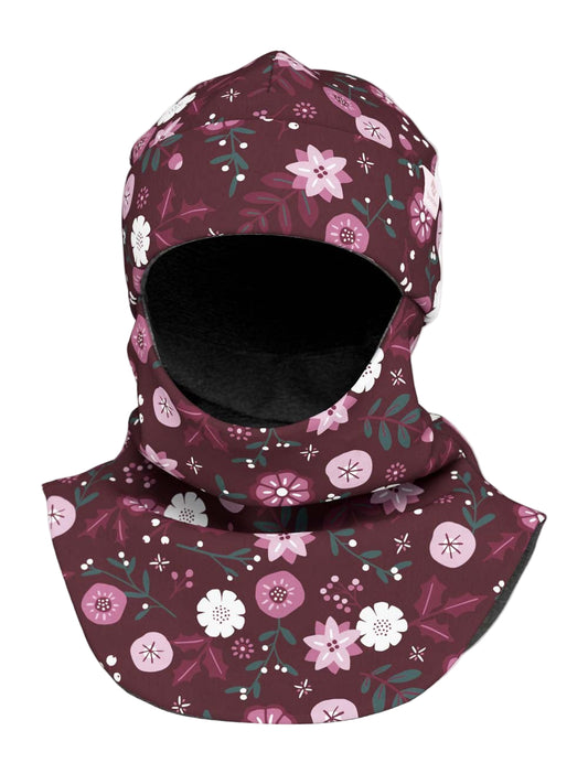 Merino Balaclava For Kids BREM - Winter Flowers