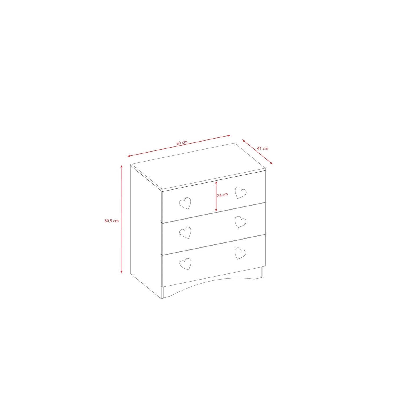 Chest - of - Drawers Julia - Kindeco