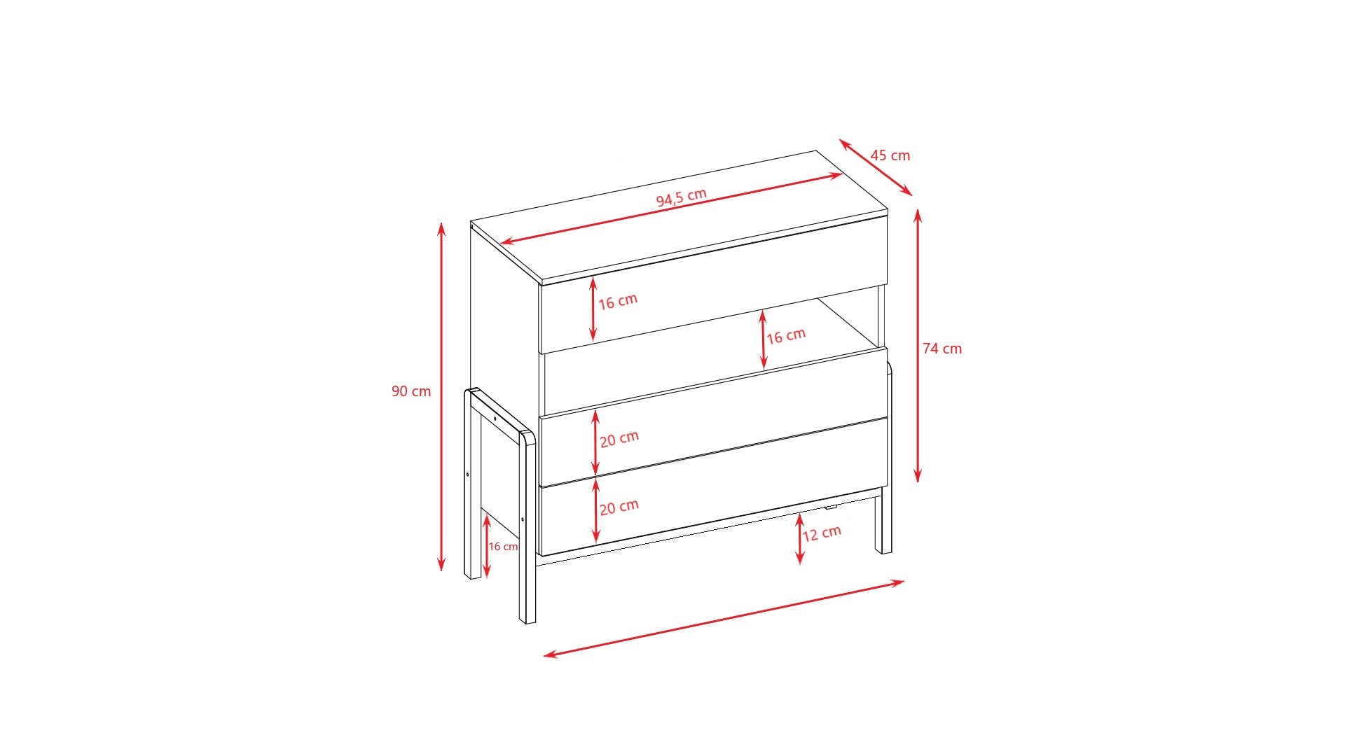 Chest of Drawers Victor - Kindeco
