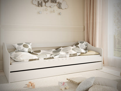 Children's Bed Blanka - White - Kindeco