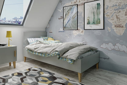 Children's Bed Kubi - Grey - Kindeco