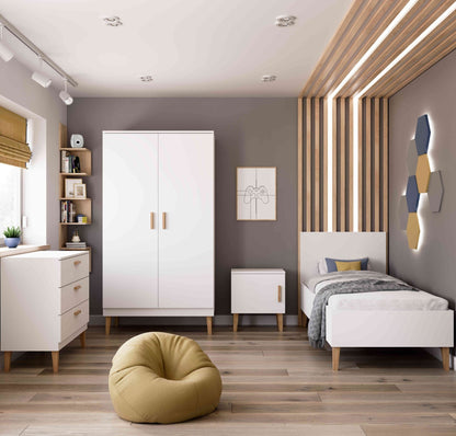 Children's Bed Kubi - White - Kindeco