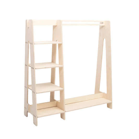 Clothing Rack with Shelves for Toddlers - Kindeco