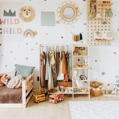 Clothing Rack with Shelves for Toddlers - Kindeco