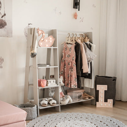 Clothing Rack with Shelves for Toddlers - Kindeco