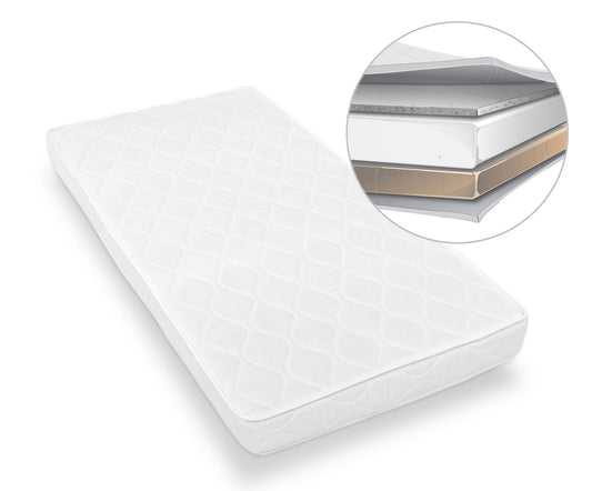 Cot Mattress 120x60cm – Coco - Foam - Buckwheat - Kindeco