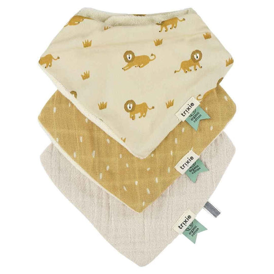 Cotton Bandana Scarves 3 - pack mix - Lively Lion - Kindeco