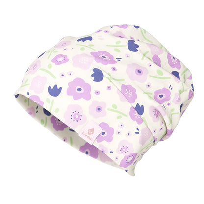 Cotton Beanie Hat DARGO - Summer Flowers - Kindeco