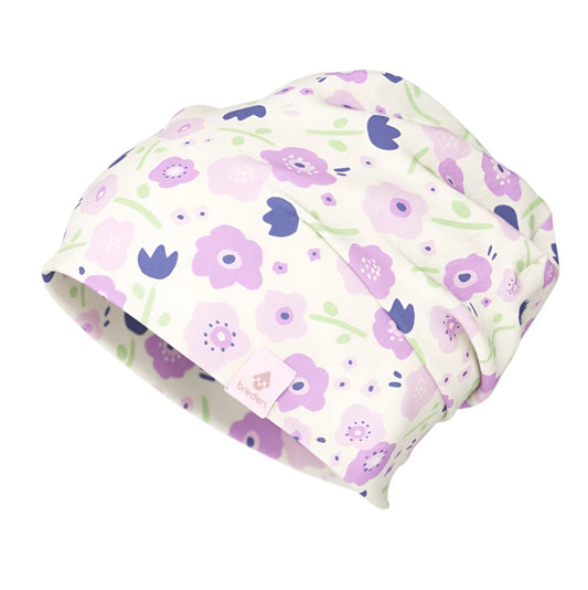 Cotton Beanie Hat DARGO - Summer Flowers - Kindeco