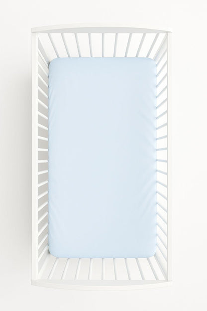 Cotton Fitted Sheet 120x60cm – Blue - Kindeco