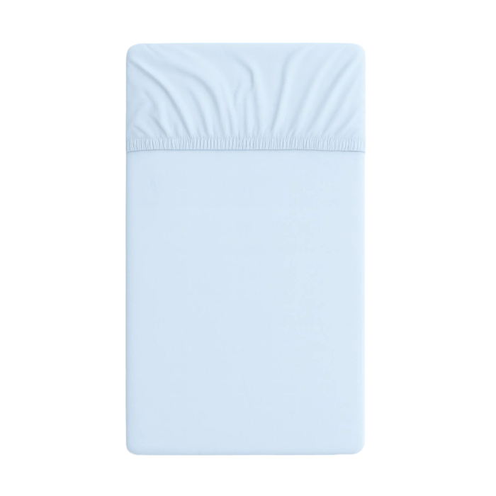 Cotton Fitted Sheet 120x60cm – Blue - Kindeco