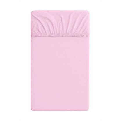 Cotton Fitted Sheet 120x60cm – Pink - Kindeco