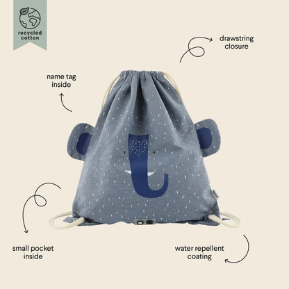 Drawstring Bag - Mrs. Elephant - Kindeco