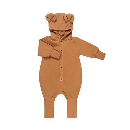Eared Jumpsuit for Babies and Kids - Cinnamon - Kindeco