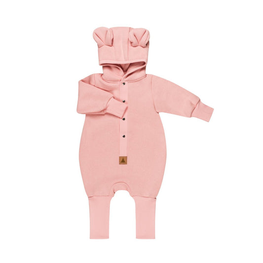 Eared Jumpsuit for Babies and Kids - Peach - Kindeco