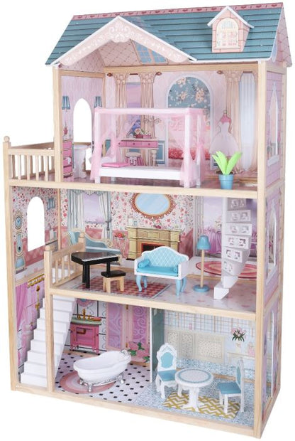 Wooden Dollhouse Emily with LED lights and furniture product image