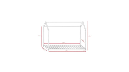 House Bed Bella - White - Kindeco