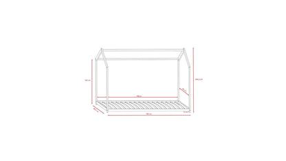House Bed Bella - White - Kindeco