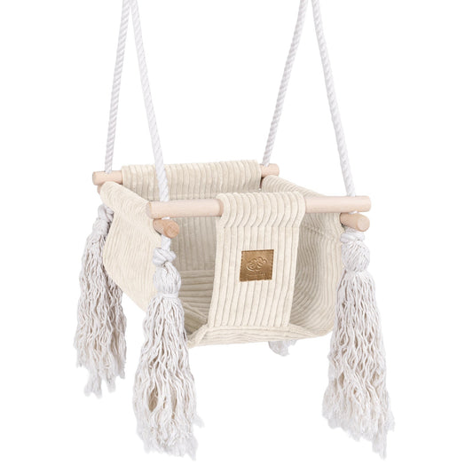 Indoor Baby Swing, Square - Ecru - Kindeco