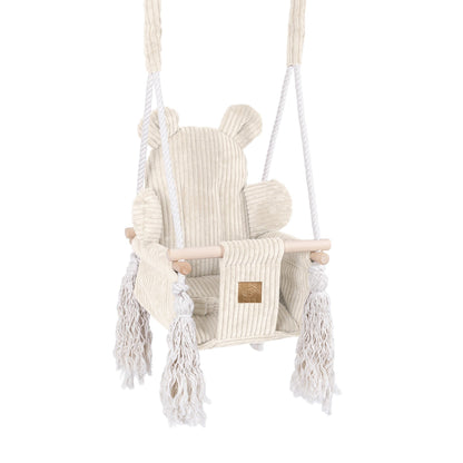 Indoor Baby Swing, Teddy - Ecru - Kindeco