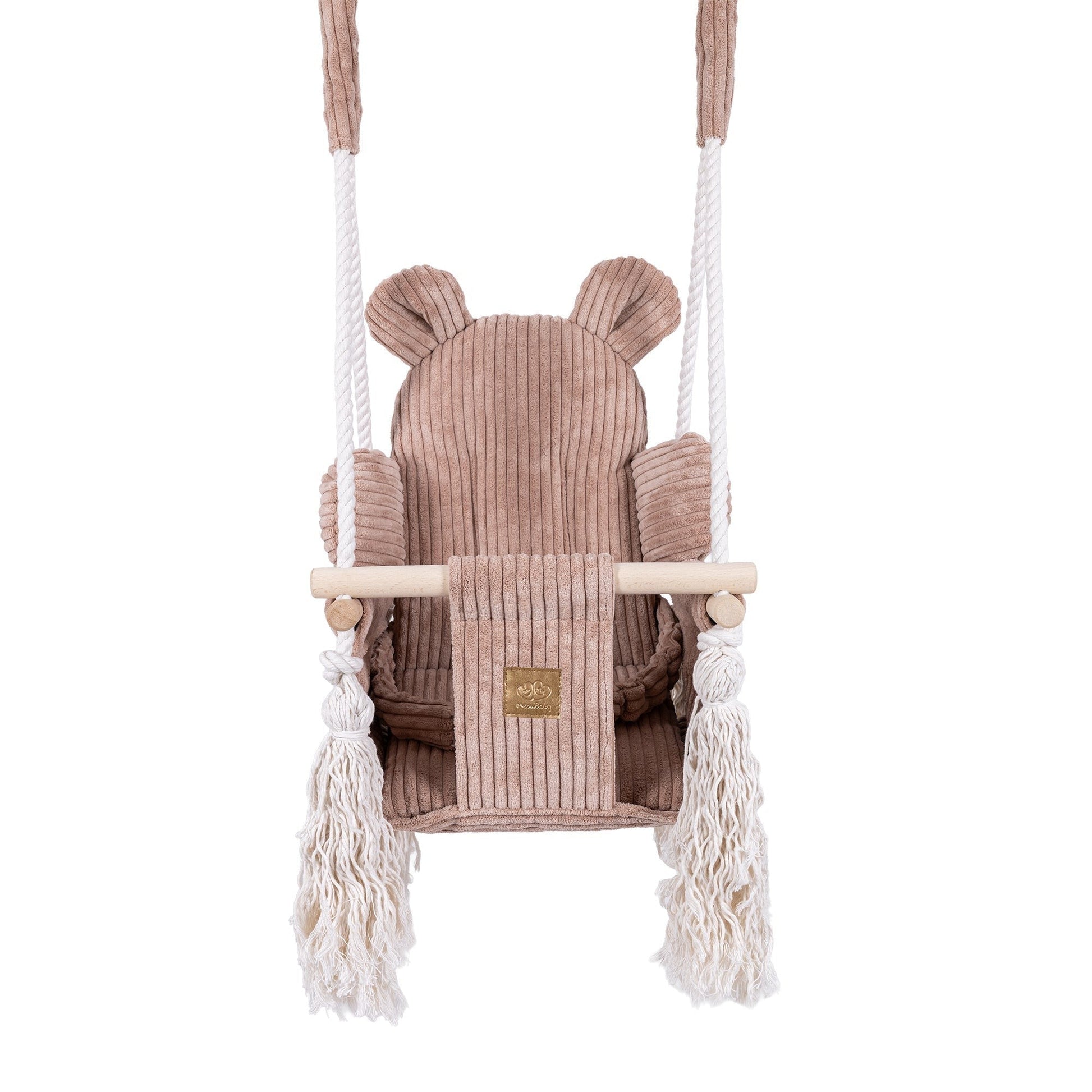 Indoor Baby Swing, Teddy - Pink Powder - Kindeco