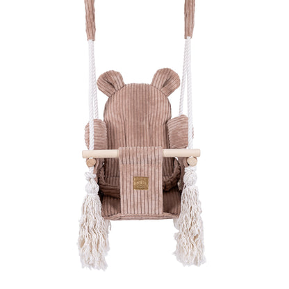 Indoor Baby Swing, Teddy - Pink Powder - Kindeco