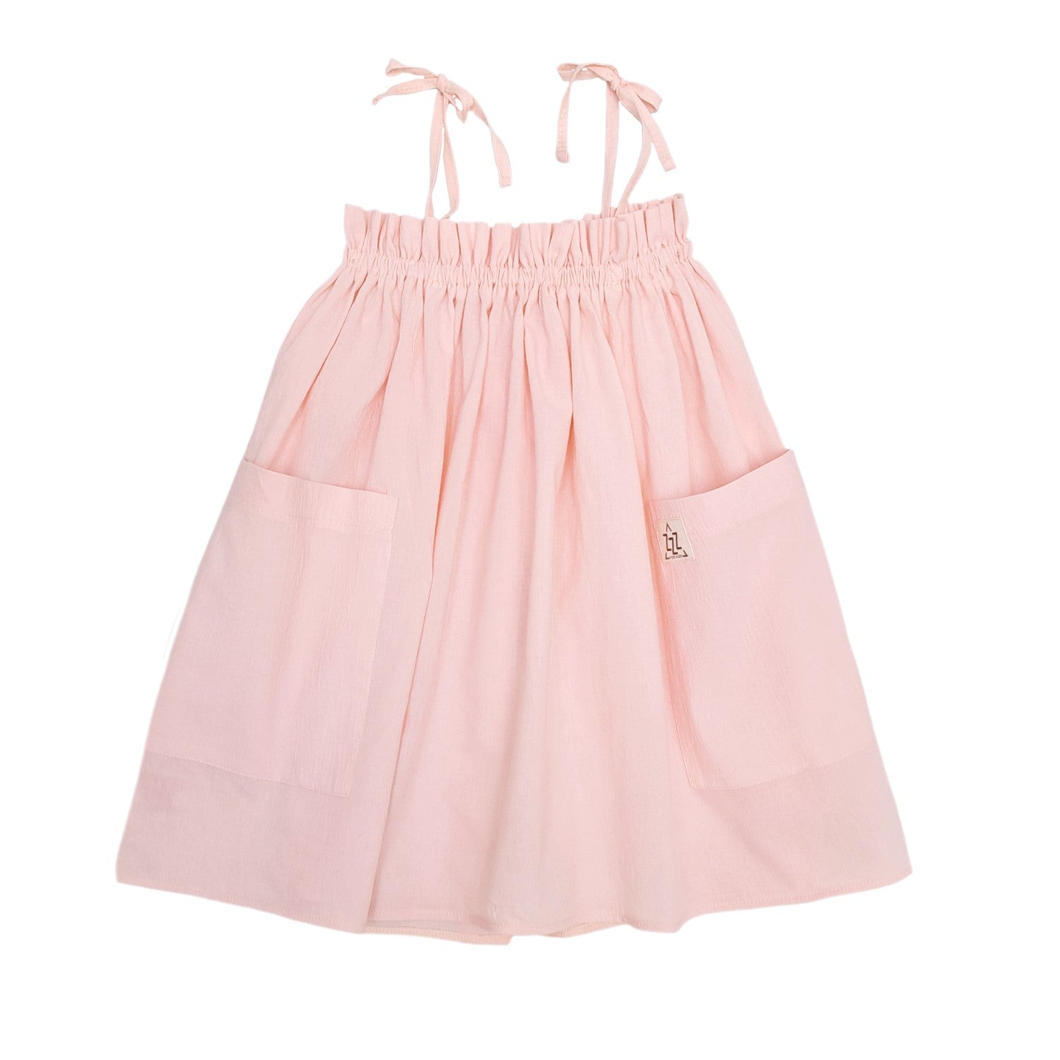 Kids Dress Milka – Peach - Kindeco