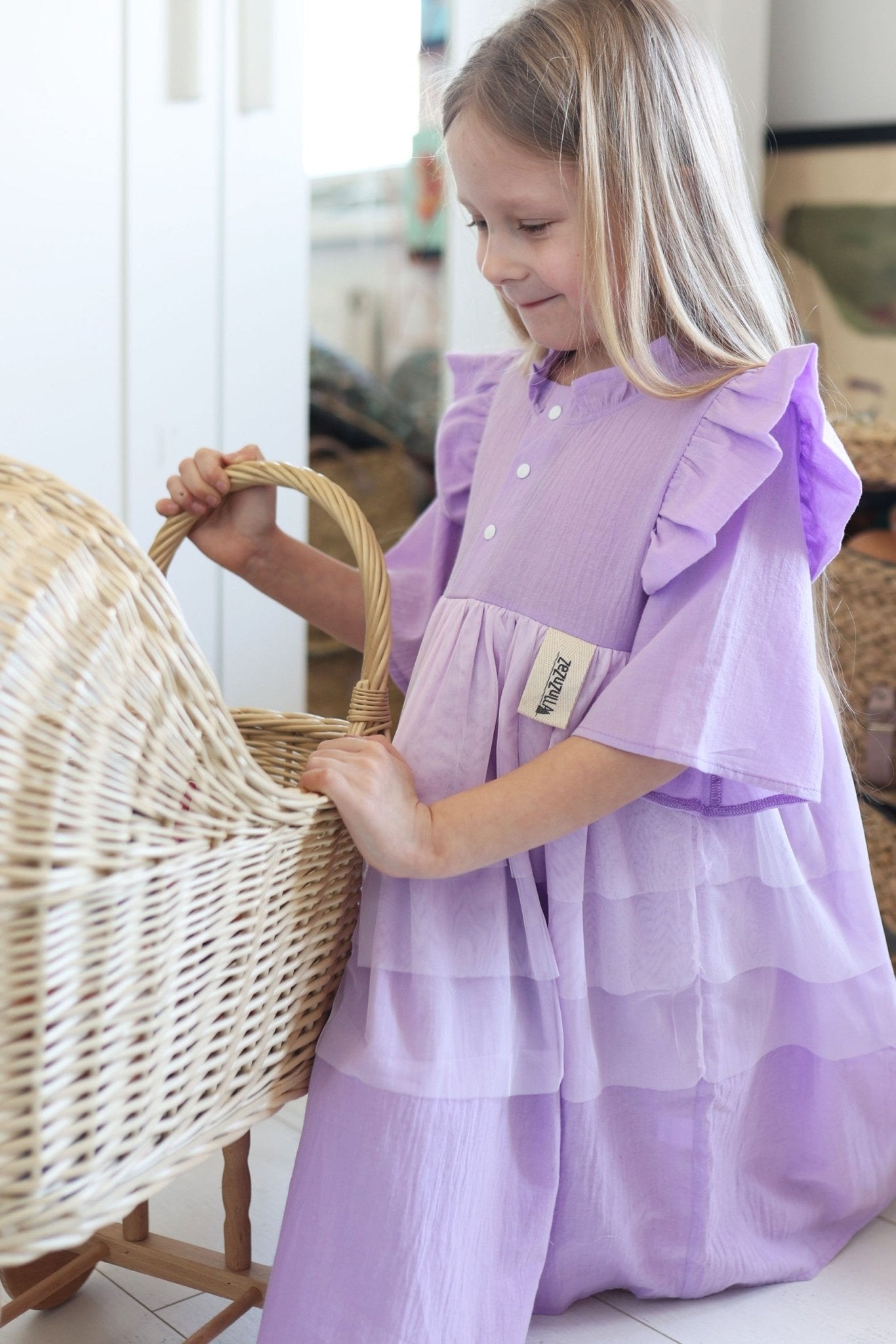 Kids Dress Sisi – Lilac - Kindeco