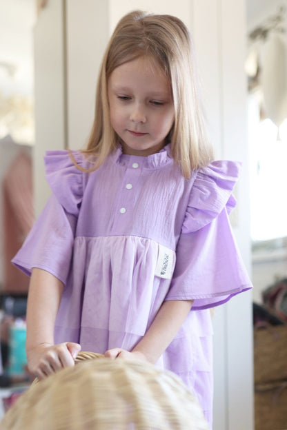 Kids Dress Sisi – Lilac - Kindeco