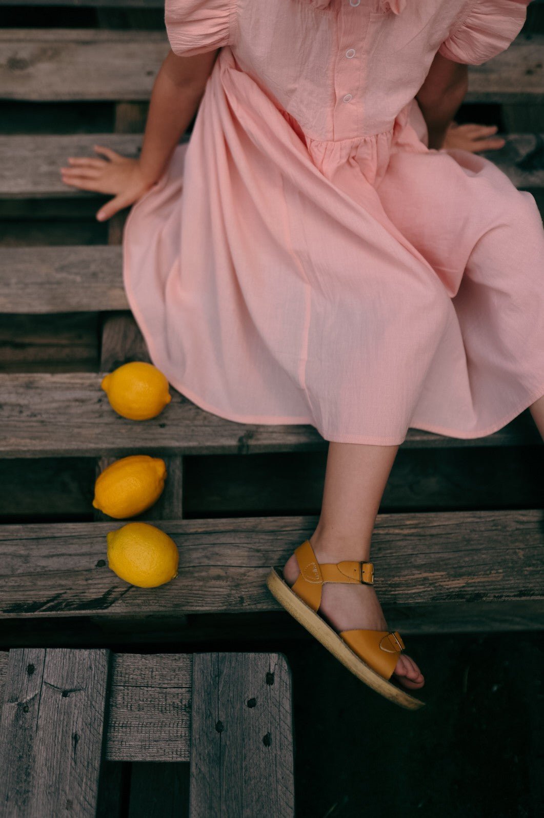 Kids Dress Sisi – Peach - Kindeco