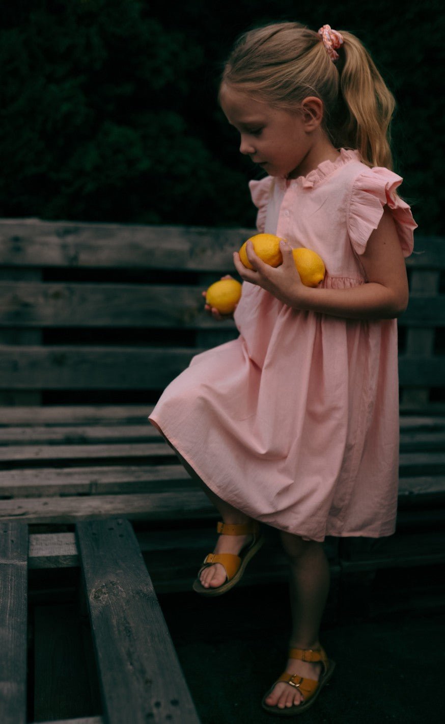 Kids Dress Sisi – Peach - Kindeco