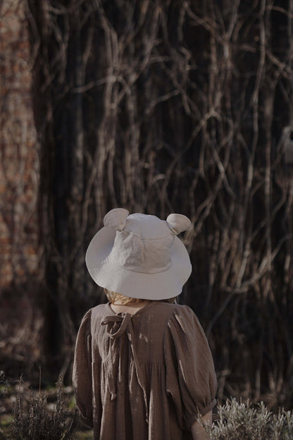 Kids Hat with Ears - Beige - Kindeco