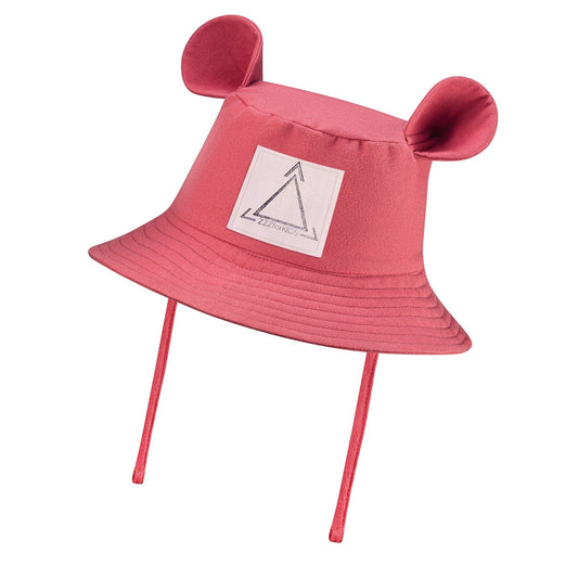 Kids Hat with Ears - Coral - Kindeco