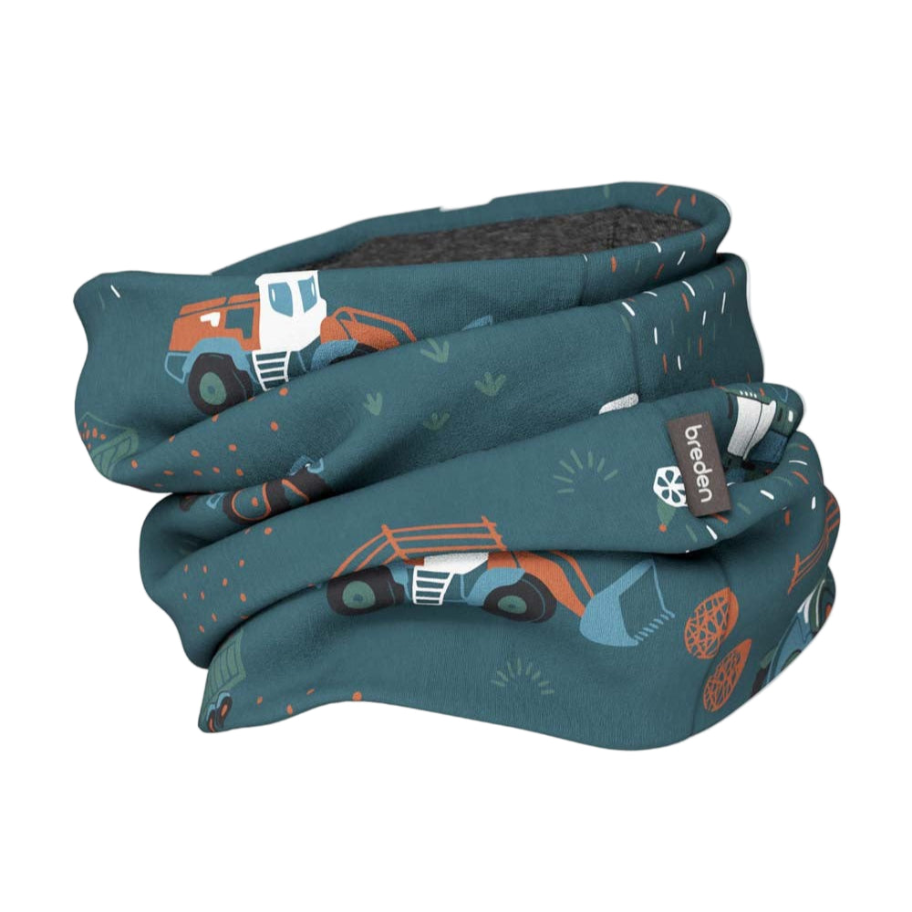 Kids Merino Neck Tube MOKKA - Tractors