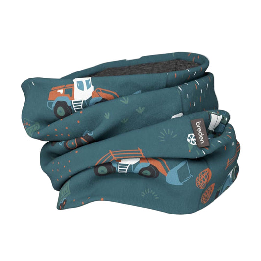 Kids Merino Neck Tube MOKKA - Tractors