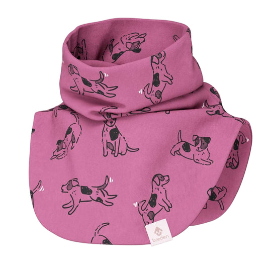 Kids Neck Warmer For Autumn And Spring TARON - Pink Dogs