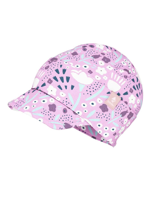 Kids Peaked Cap BO - Spring Flower - Kindeco