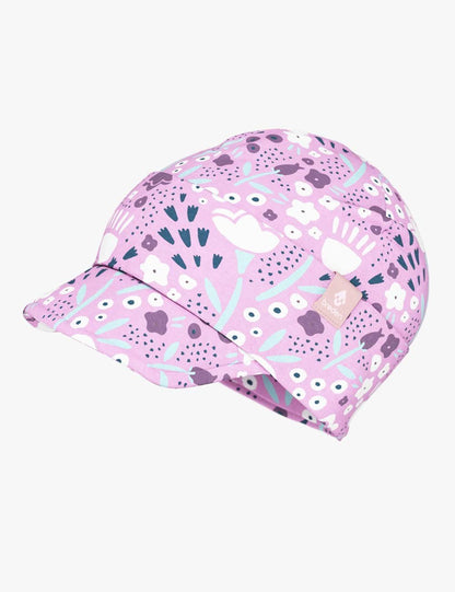 Kids Peaked Cap BO - Spring Flower - Kindeco