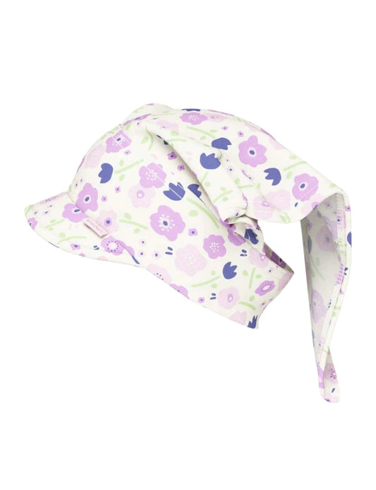 Kids Peaked Summer Hat PIA - Summer Flowers - Kindeco